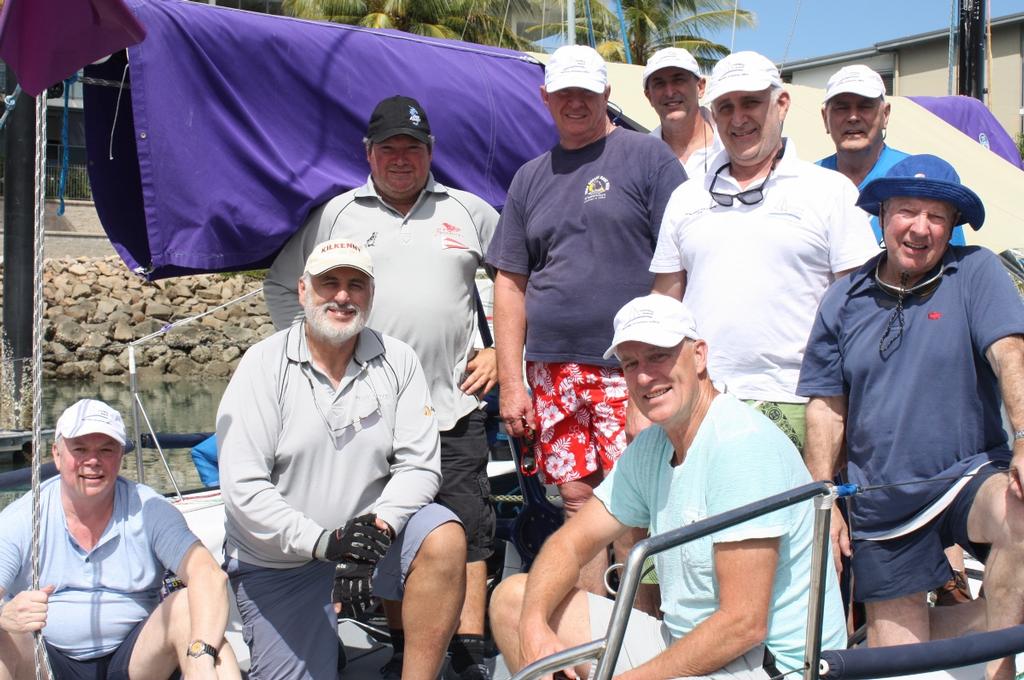SeaLink Magnetic Island Race Week. Peter Hall (centre) with his team of New Zealanders.  © Tracey Johnstone SMIRW Media